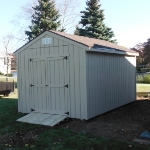 10x14 Gable 7' sides Rear door Waterford #6